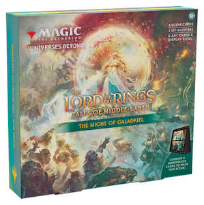 Magic Commander Deck: THE LORD OF THE RINGS: The Might of Galadriel - Holiday Scene Box
