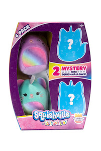 SQUISHMALLOWS SQUISHVILLE - Mini Squishmallow 4 Pack (Assorted)
