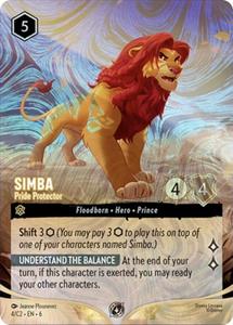 Lorcana Singles All: Simba - Pride Protector (Foil) (4) [Promo Cards]