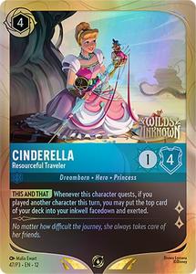Lorcana Singles All: Cinderella - Resourceful Traveler (47) [Promo Cards]