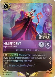 Lorcana Singles All: Maleficent - Imperious Traveler (44) [Promo Cards]