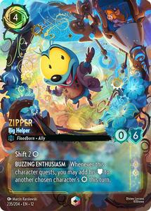 Lorcana Singles All: Zipper - Big Helper (Enchanted) (235/204) [Wilds Unknown]