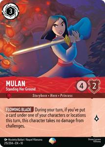 Lorcana Singles All: Mulan - Standing Her Ground (Epic) (215/204) [Whispers in the Well]