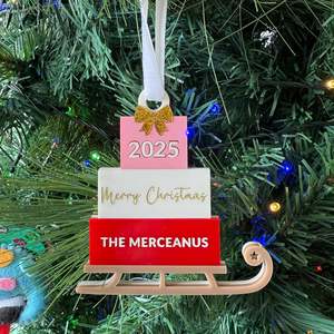 Personalised Sleigh Ornament