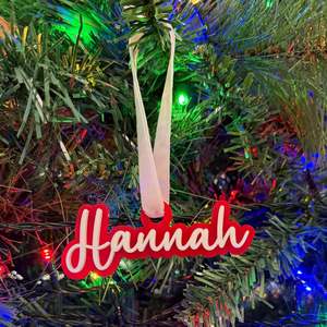 Personalised Name Christmas Ornament