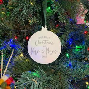 Christmas: First Christmas Married Ornament