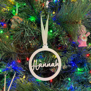 Christmas: Personalised Acrylic Bauble Ornament