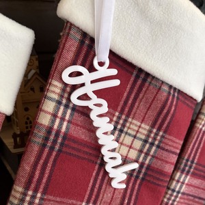 Christmas: Stocking Name Tag