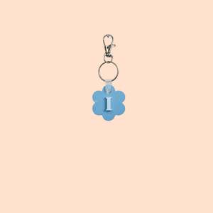 Accessories: Letter on Daisy Key Ring