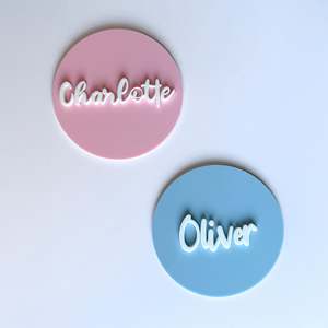 Circle Baby Announcement Plaque