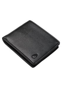 Wallet: Nixon Pass Leather Wallet Black