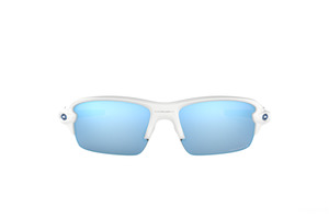Kids 1: Oakley Flak XS Polished White/Prizm Deep Water Polar