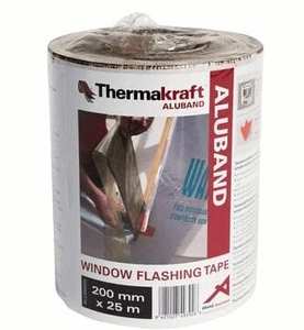 THERMAKRAFT - Aluband Window Flashing Tape 200mm x 25m - SP Fasteners
