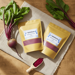 Organic Superfoods Nz: Organic Beetroot Powder – Pure, Vibrant & Naturally Energising | India USDA Certified