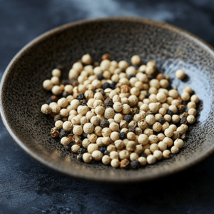 Peppercorns Black White Pink More: White Peppercorns – Steam-Sterilized Gourmet Spice | SpiceBloom