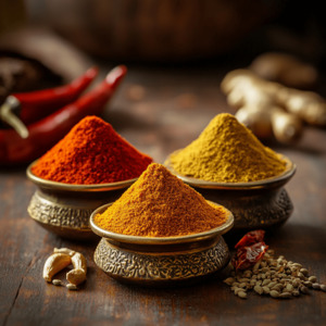 Organic Spice Pack – Kashmiri Chilli, Coriander & Turmeric | 100g | SpiceBloom NZ