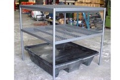 Products: Two Shelf Bund Rack to suit 4 Drum Bund