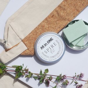 All-in-ONE Shampoo Bar Travel Kit - Spire NZ - Solid Shampoo Bars
