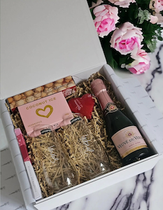 Products: A Toast for Two Gift Box with Personalised Flutes Spirited Gifts NZ