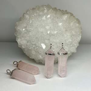 Rose Quartz Double Terminated Pendant
