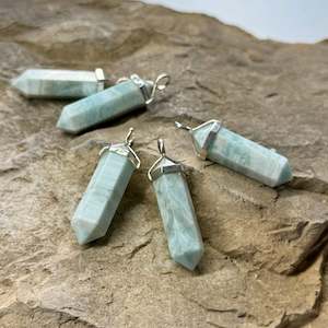 Hemimorphite Double Terminated Pendant (Large)