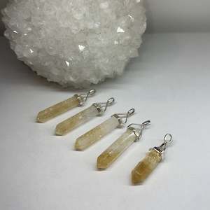All Pendants 1: Citrine Double Terminated Pendant