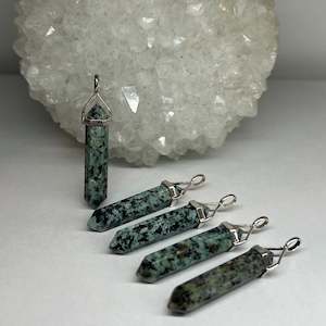 All Pendants 1: African Turquoise Double Terminated Pendant (Medium)