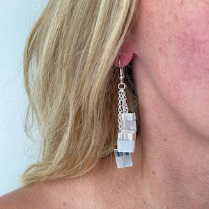 Selenite Silver Dip Triple Drop