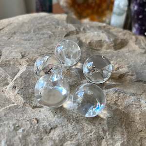 Minis: Cracked Clear Quartz Mini Spheres A + GRADE