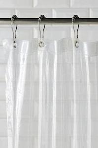 Clear Unprinted Shower Curtain