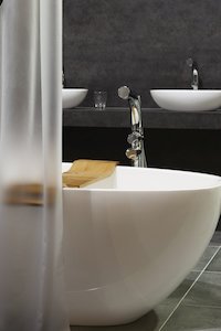 Unprinted Frosted Shower Curtain