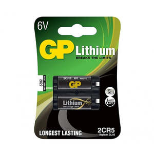 Batteries: GP Batteries 2CR5 Lithium Battery