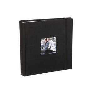 Photo Albums: Kenro Aztec Memo Album 6"x4" 200 Photos (Blue or Black)