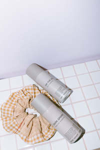 Two Tone Scrunchie in Mustard Check Size Extra Large