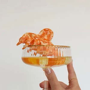 Not For Hair: Abby Conch Claw in Papaya Crush