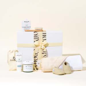 Gift Boxes Baskets Under 200: BABY BATH-TIME GIFT BOX // TAN