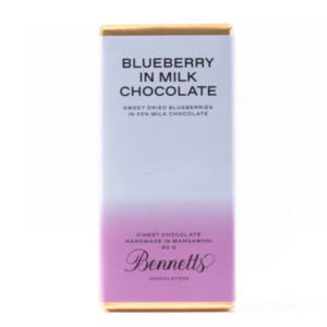 White: BLUEBERRY MILK CHOCOLATE BAR