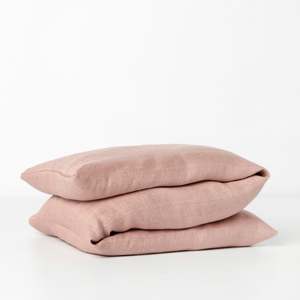 LINEN WHEAT BAG BLUSH // LARGE