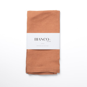 Tan: Linen Tea Towel // Canyon