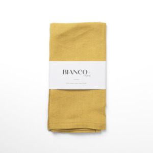 Tan: Linen Tea Towel // Honey