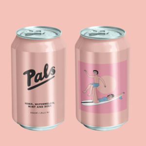 PINK PALS - VODKA, WATERMELON, MINT AND SODA