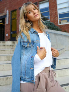 Denim Jackets: Monaco Rylan Denim Jacket - Sand Wash