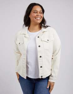 Denim Jackets: Elm Tilly Jacket - Pearl