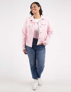 Denim Jackets: Elm Tilly Jacket - Powder Pink