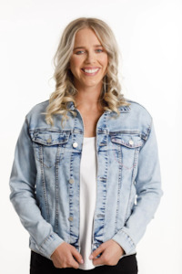 Denim Jackets: Home-lee Classic Denim Jacket - Snow Wash