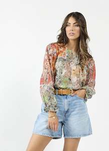 Drama The Label: Drama the Label Apache Blouse - Patch Print