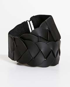 Belts: Sass Koko Lattice Belt - Black