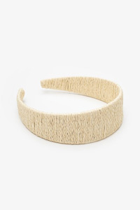 Antler Headband Rattan Weave Natural