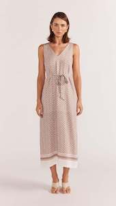 Staple The Label: Staple the Label Soleil Midi Dress - Beige