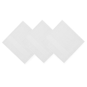 Linens More: Linens and More Mens 3 Hankies White